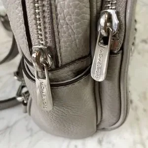 Michael Kors | Bags | Michael Kors Abbey Studded Grey Pebble 